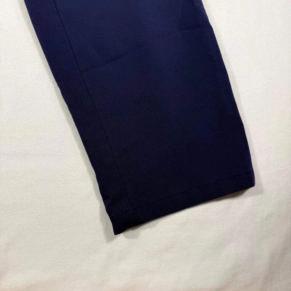 Jaanuu Scrub Set Medium Navy Blue V-Neck Top Jogger Pants Medical Uniform W10001